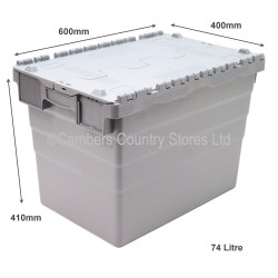 Attached Lid Storage Box 60cm